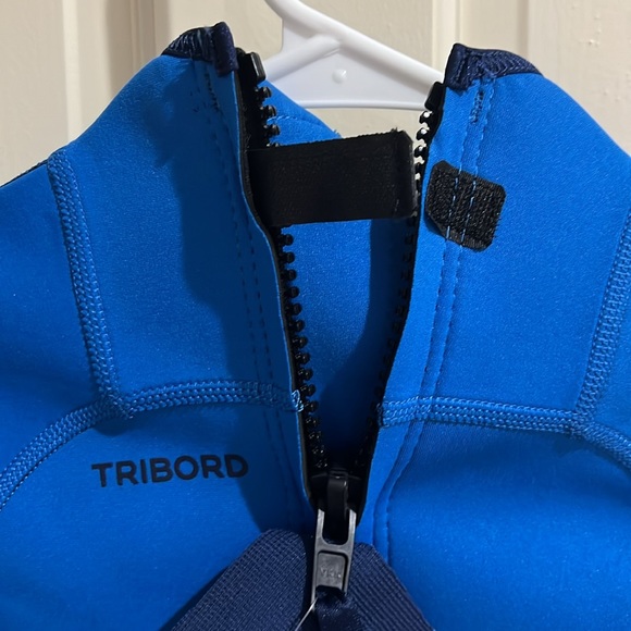 Tribord Wet suit neoprene 1.55 mm woman’s size small in blue - Picture 3 of 8